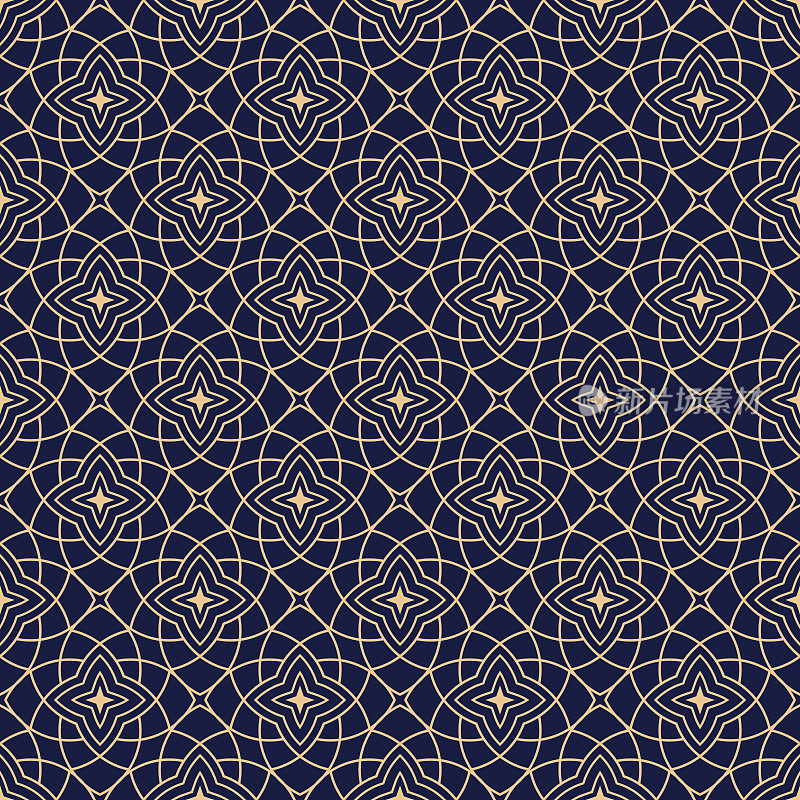 Arabic ornaments. Vintage seamless pattern
